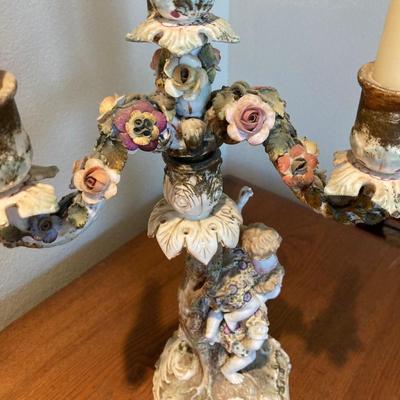 Vintage candelabra porcelain