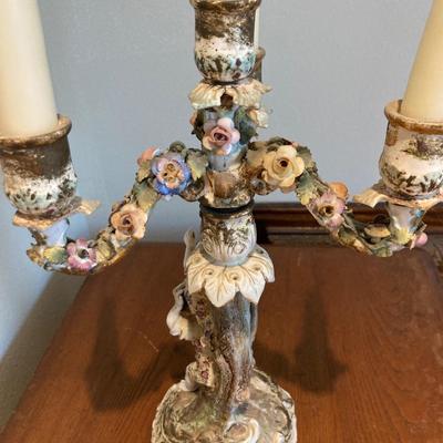 Vintage candelabra porcelain