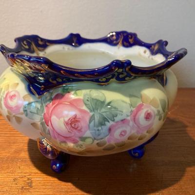 Nippon hand painted bowl roses