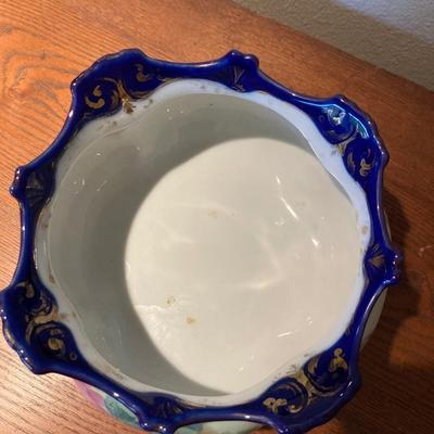 Nippon hand painted bowl roses
