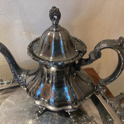 Vintage EPCA Lancaster silver plate coffee and tea set five pieces