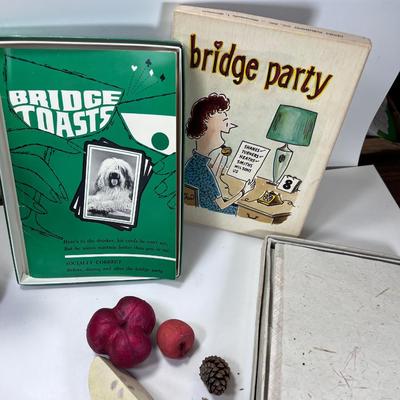 Mid Century toys , Bridge cards and sationary