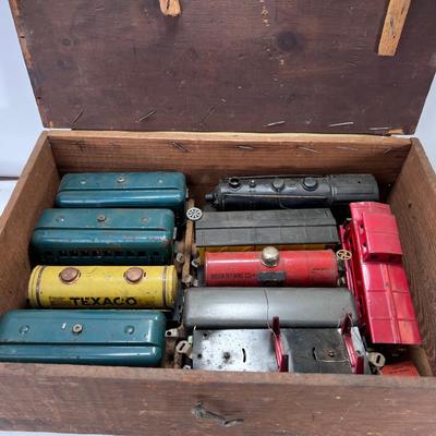 Handmade wooden Box with  11 Lionel 