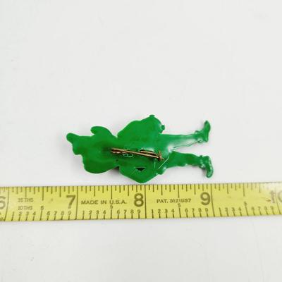 VINTAGE EVIL LOOKING LEPRECHAUN PIN