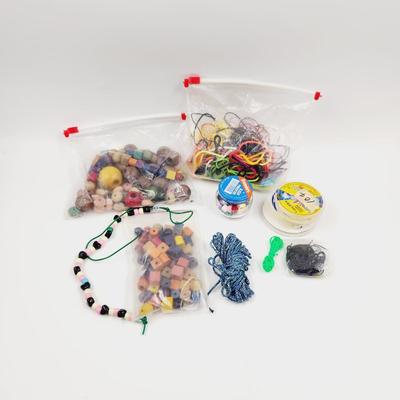 WOODEN CRAFTING BEADS & JEWELRY ITEMS