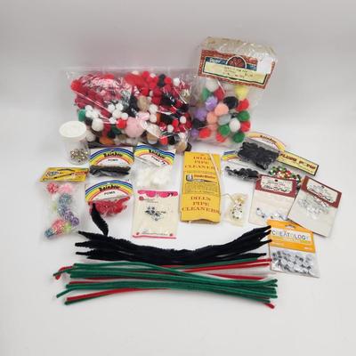 FLUFFY BALLS, PIPE CLEANERS & EYES - OH MY