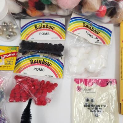 FLUFFY BALLS, PIPE CLEANERS & EYES - OH MY