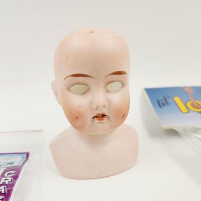 GERMAN DOLL HEAD MOLD & ACCESSORIES