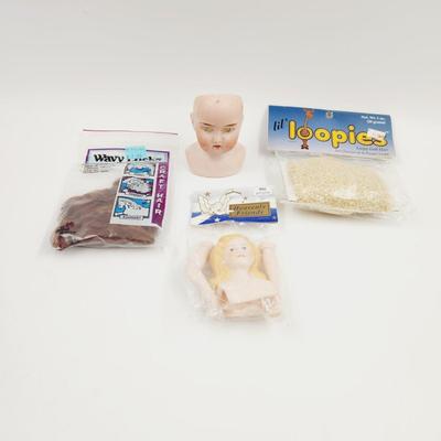 GERMAN DOLL HEAD MOLD & ACCESSORIES