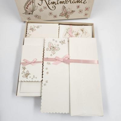 VINTAGE GOLDEN REMERANCE STATIONARY SET