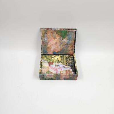 PIERRE BONNARD "TABLE SET IN THE GARDEN" STATIONARY SET