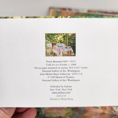 PIERRE BONNARD "TABLE SET IN THE GARDEN" STATIONARY SET