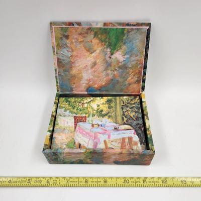 PIERRE BONNARD "TABLE SET IN THE GARDEN" STATIONARY SET