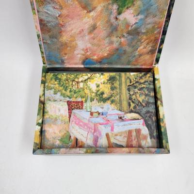 PIERRE BONNARD "TABLE SET IN THE GARDEN" STATIONARY SET