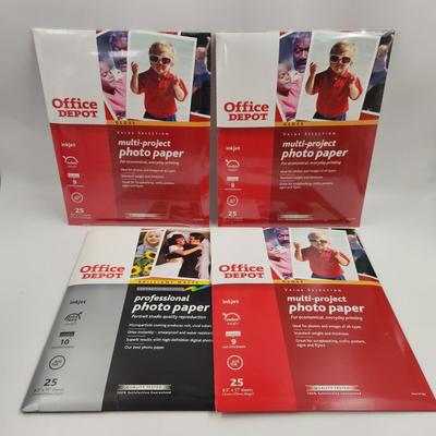 PHOTO PAPER PACKAGES - 2 NEW