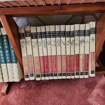 1971 World Book Encyclopedia & Childcraft Sets with Stand