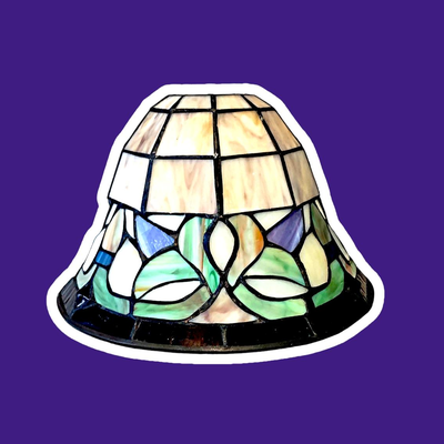 Tiffanyesque Stained Glass Lampshade