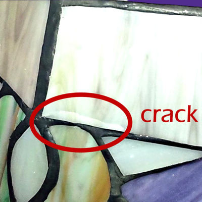 Tiffanyesque Stained Glass Lampshade