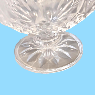 4 Vintage Cristal D'Arques-Durand Longchamp Footed Dessert Bowls