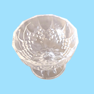 4 Vintage Cristal D'Arques-Durand Longchamp Footed Dessert Bowls