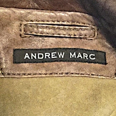 Men's Andrew Marc Brpwn Distressed Leather Coat
