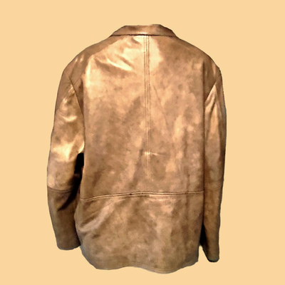 Men's Andrew Marc Brpwn Distressed Leather Coat