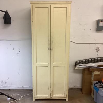 176 Cream Color 6-Shelf Cabinet Cupboard