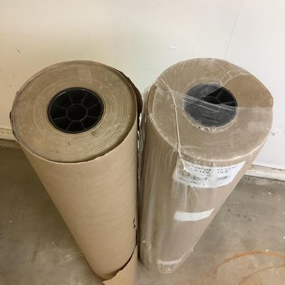 185 Two Rolls 650-ft 36"wide Recycled Kraft Paper