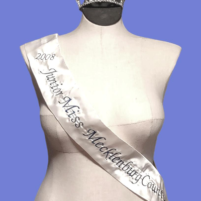 Authentic Beauty Pageant Sash & Crown #2