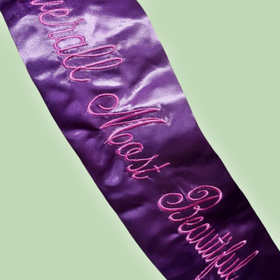 Authentic Beauty Pageant Sash & Crown #4