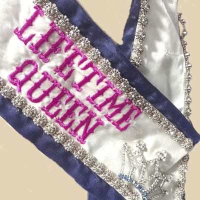 Authentic Beauty Pageant Sash & Crown #6