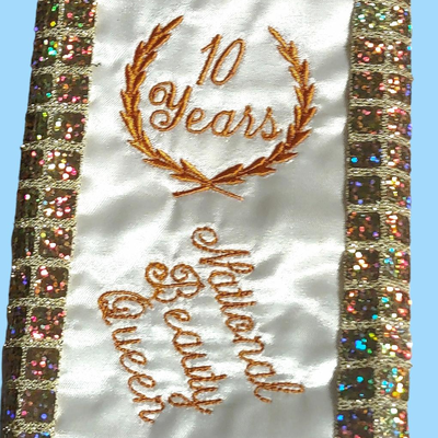 Authentic Beauty Pageant Sash & Crown #7