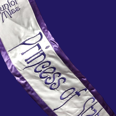 Authentic Beauty Pageant Sash & Crown #12