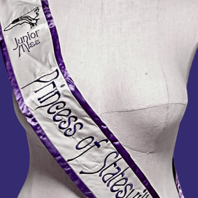 Authentic Beauty Pageant Sash & Crown #12