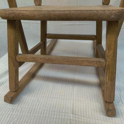 VINTAGE CHILDREN'S WOOD ROCKING CHAIR