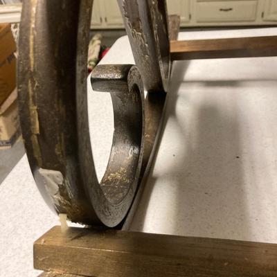 Vintage Childâ€™s wood rocker cane seat and back