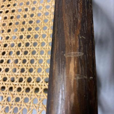 Vintage Childâ€™s wood rocker cane seat and back