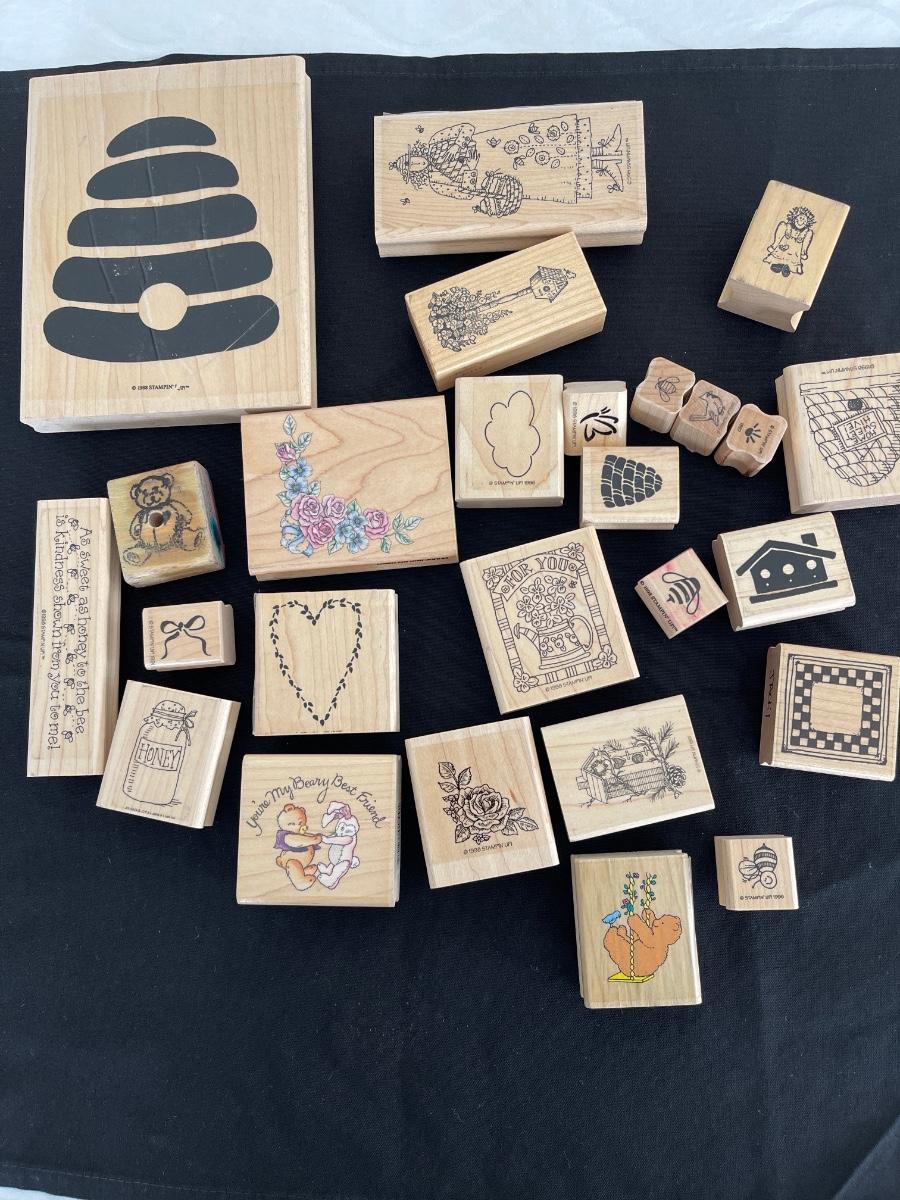 Scrapbooking rubber stamps