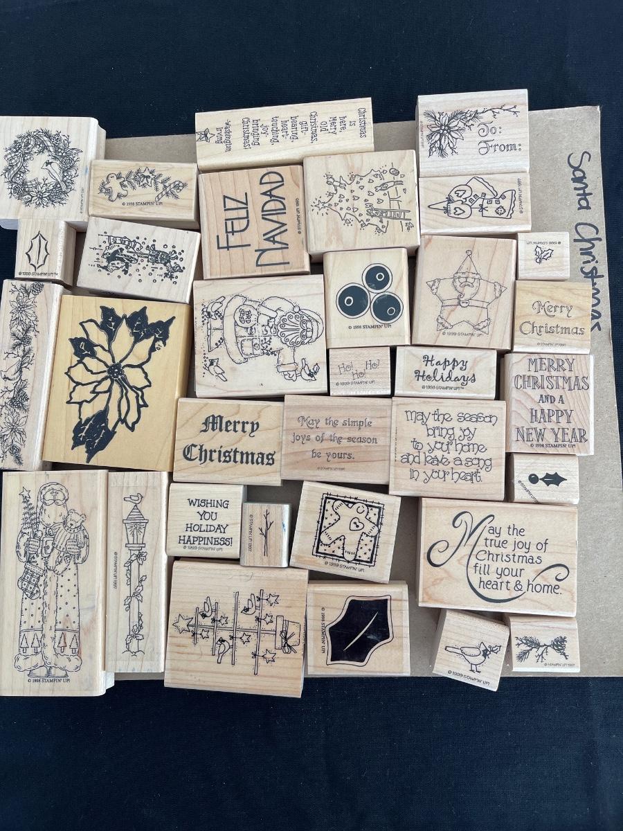 Scrapbooking rubber stamps