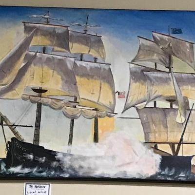 Local artist painting