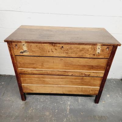 ABERNATHY TIGER WOOD DRESSER W/ MIRROR