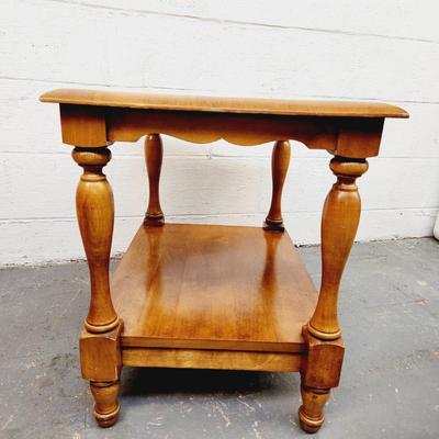 BEAUTIFUL SOLID WOOD SIDE TABLE #1