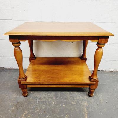 BEAUTIFUL SOLID WOOD SIDE TABLE #1