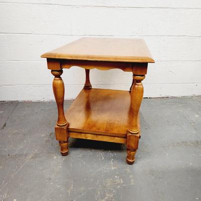 BEAUTIFUL SOLID WOOD SIDE TABLE #1