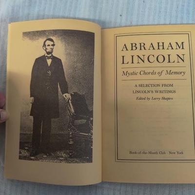 1984 ABRAHAM LINCOLN - MYSTIC CHORDS OF MEMORY: A SELECTION FROM LINCOLN'S WRITINGS