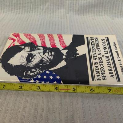 1985 FAMOUS STATEMENTS, SPEECHES & STORIES OF ABRAHAM LINCOLN