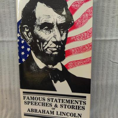 1985 FAMOUS STATEMENTS, SPEECHES & STORIES OF ABRAHAM LINCOLN