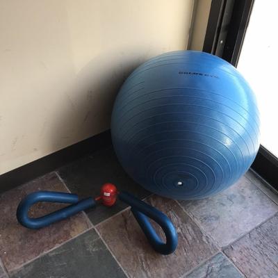 exercise ball and thigh master