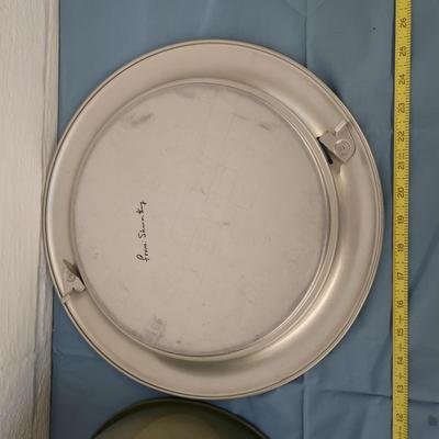 VINTAGE WEST BEND GREEN METAL CAKE CARRIER