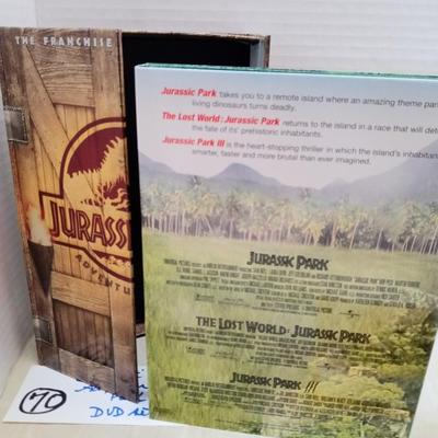 JURASSIC PARK FRANCHISE COLLECTION DVD Adventure Set Vintage Movies Collectible